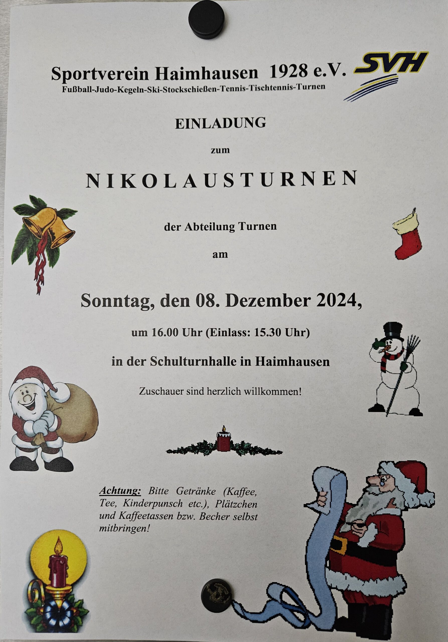 NIKOLAUSTURNEN am 08.12.2024